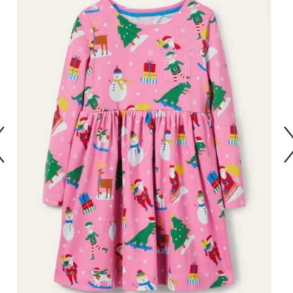 mini boden christmas dress Layered Tulle - Green Tree Crafted from pure cotton jersey for softness and comfort Buy Children's Boden Christmas Online